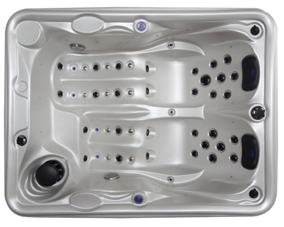Outdoor freestanding whirlpool bathtub for 2 persons