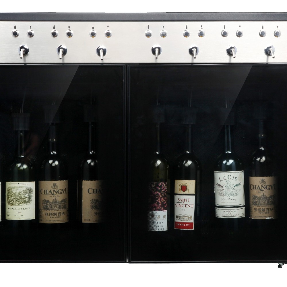 High-quality 8 bottles red wine glass dispenser cooler dispenser
