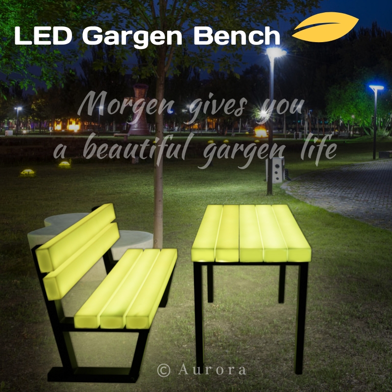 Colorful glow party decoration / bar chair garden decoration/ 16 color led bench