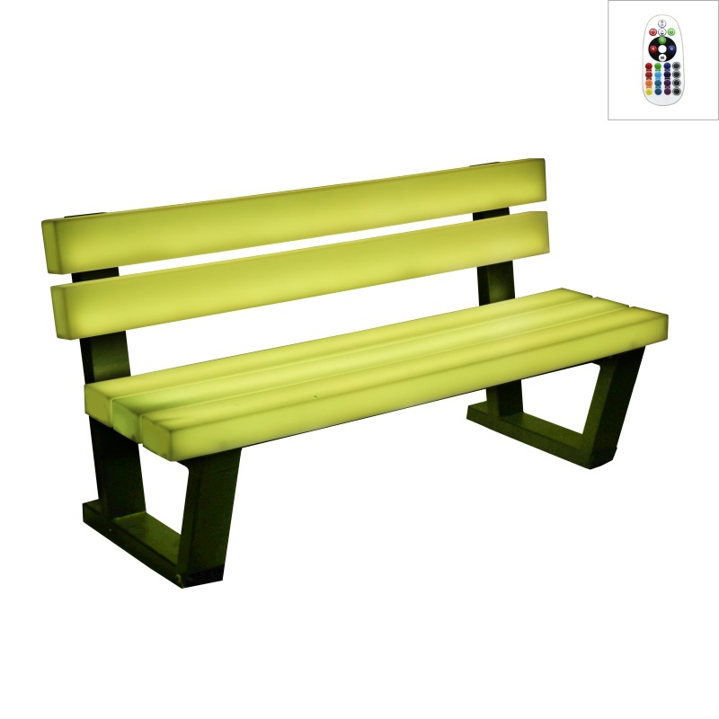 Colorful glow party decoration / bar chair garden decoration/ 16 color led bench