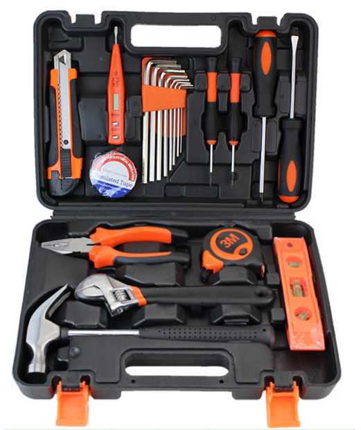 Plastic Toolbox Storage Case packing craftsman tools hand tool set/ useful tool kit